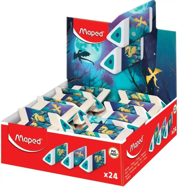 Gumka Pyramid Dragon (24szt) MAPED - tantis.pl