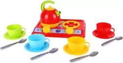 Kuchenka gazowa z akcesoriami. Zabawka. Maksik