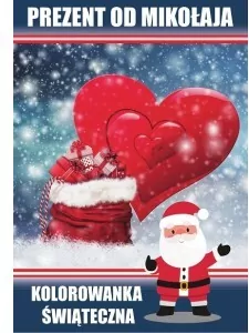 Prezent od Mikołaja. Kolorowanka świąteczna - tantis.pl