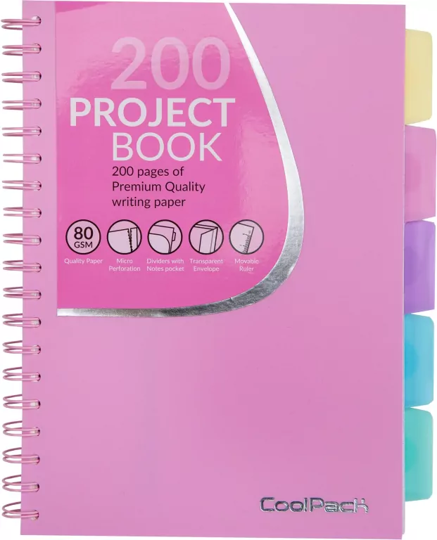 Kołozeszyt B5 PP Coolpack Pastel Powder Pink - tantis.pl
