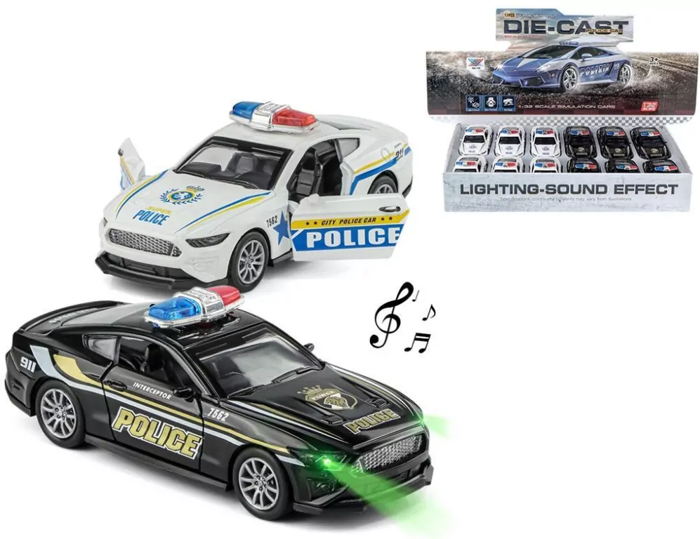 Policja ze światłem i dźwiękiem metalowa - tantis.pl