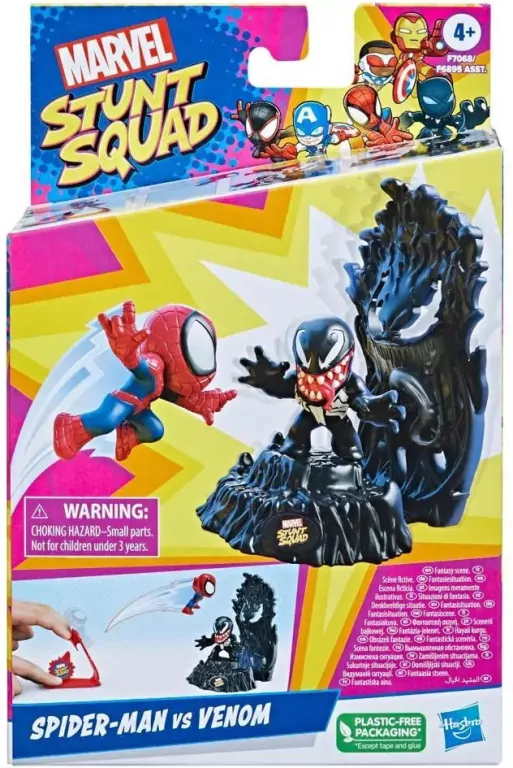 Zestaw figurek Stunt Squad Marvel Spider Man Venom - tantis.pl