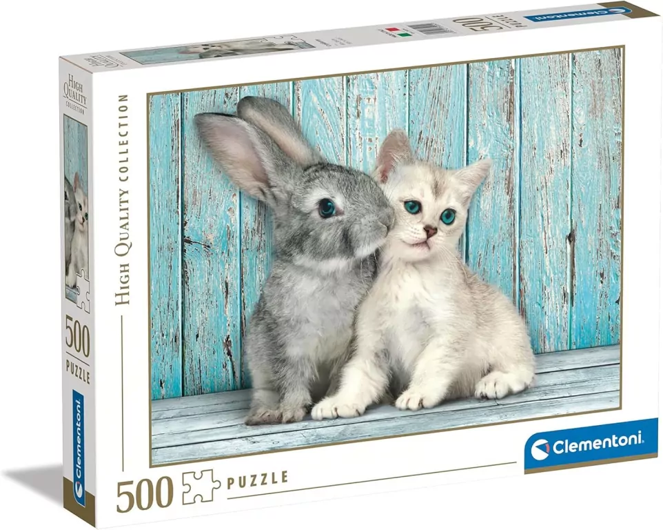 Puzzle 500. High Quality Collection. Kotek i Królik - tantis.pl