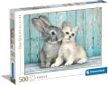 Puzzle 500. High Quality Collection. Kotek i Królik - tantis.pl