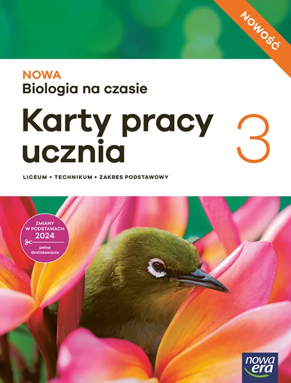 NOWA Biologia na czasie. Biologia 3. Karty pracy ucznia. Liceum i technikum. Zakres podstawowy. Nowa edycja - tantis.pl