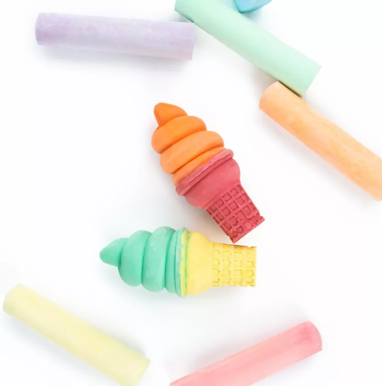 Kreda jumbo lody włoskie 8 elementów KIDEA - tantis.pl