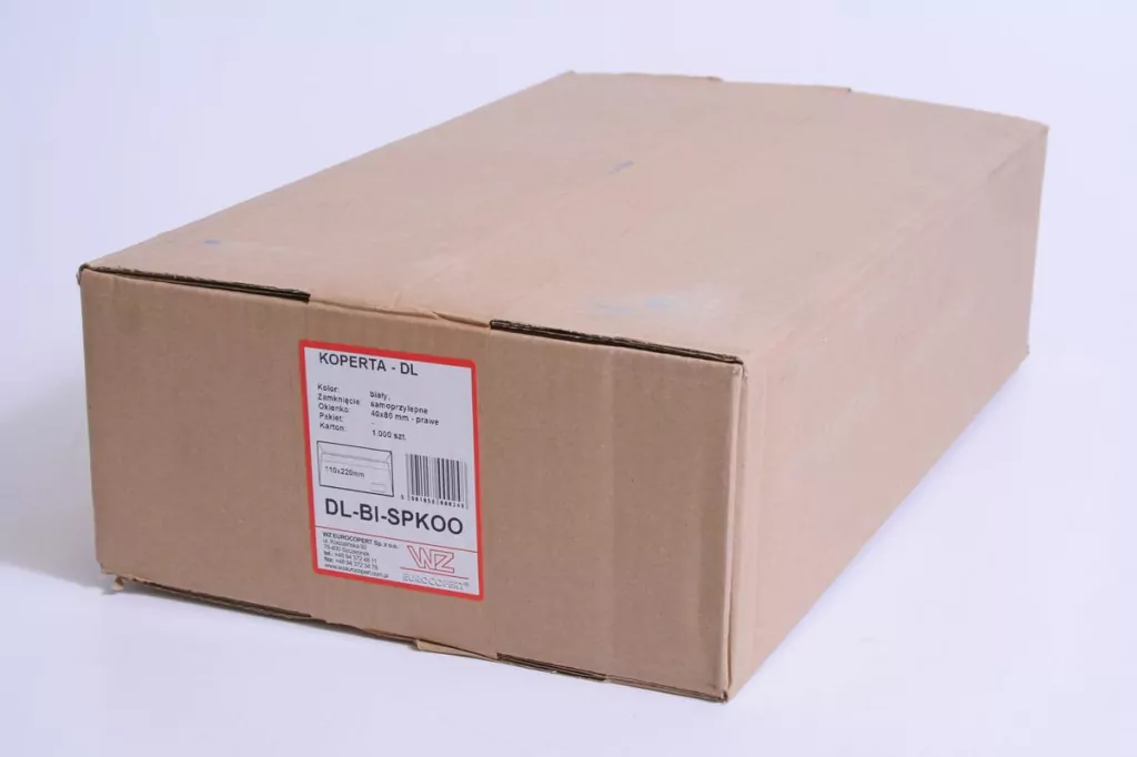 Wz Eurocopert.  Koperta samoprzylepna, biała, 1000 sztuk - tantis.pl