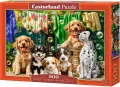 Puzzle 500 Puppies, Laundry and Bird Antics CASTOR - tantis.pl