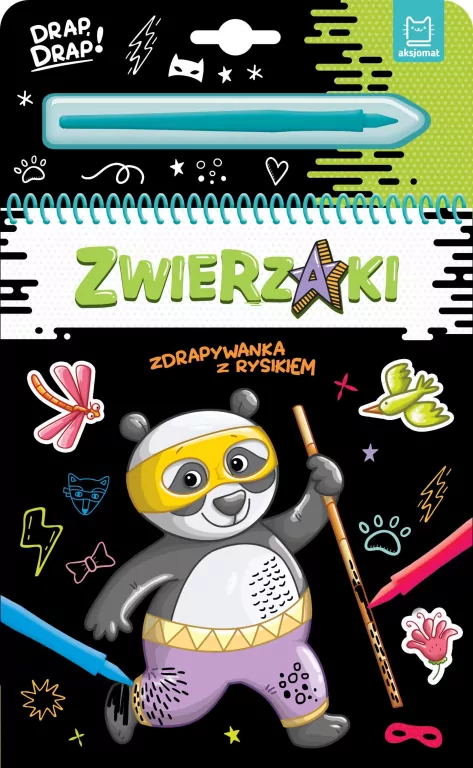 Zwierzaki. Zdrapywanka z rysikiem - tantis.pl