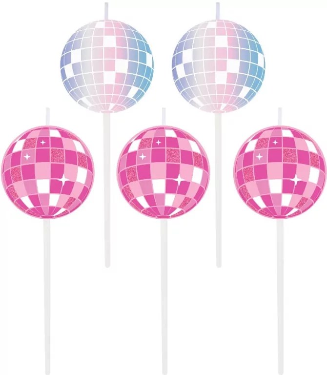 TOPPER NA TORT SWIECZKI DISCO GO OP5SZT WB - tantis.pl