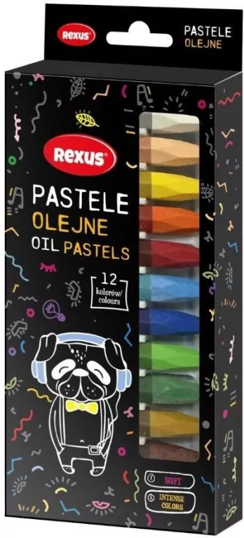 Kredki pastelowe jumbo 12 kolorów - tantis.pl