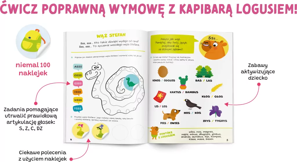 Kapitan Nauka. Zabawy logopedyczne. Nie seplenię - tantis.pl