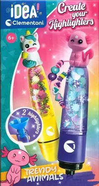 Clementoni Crazy chic Mini fabryka zakreślaczy Magiczne zwierzęta Trendy animals 18167 - tantis.pl