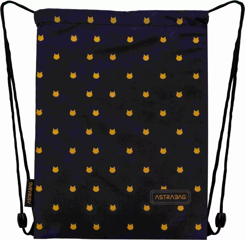 Worek na obuwie Astrabag Fluffy Kitty Blacka AD1 - tantis.pl