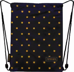 Worek na obuwie Astrabag Fluffy Kitty Blacka AD1
