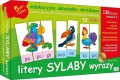 Litery, sylaby, wyrazy. Edukacyjna układanka obrazkowa - tantis.pl