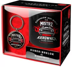 Zestaw kubek + brelok. Hobby - Kierowca