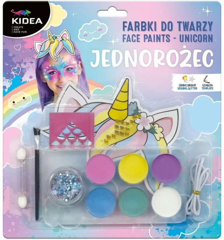 Farbki do twarzy. Jednorożec - tantis.pl