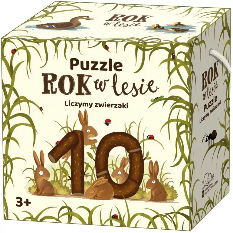 Puzzle. Rok w lesie. Liczymy zwierzaki - tantis.pl