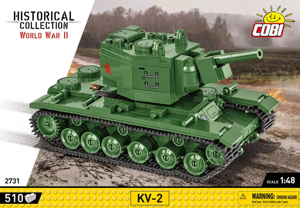 Klocki Cobi.  Czołg Kv-2 Ciężki Pojazd Wojskowy Ww2 Wojsko Armia 2731 - tantis.pl