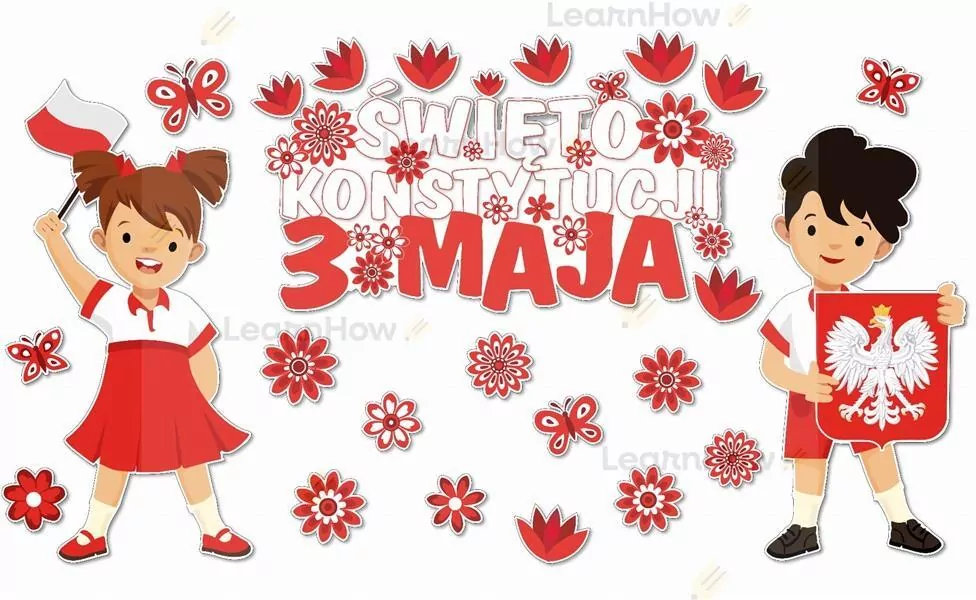 Dekoracja patriotyczna 3 maja 22el - tantis.pl