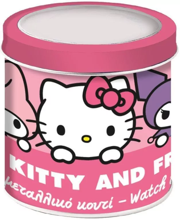 Zegarek analogowy w puszce Hello Kitty - tantis.pl