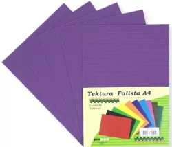 Tektura A4 falista fioletowa