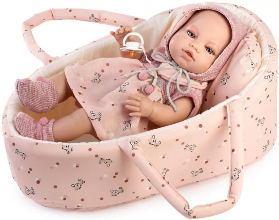 Lalka hiszpańska bobas w nosidełku 38cm - tantis.pl
