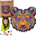 Puzzle drewniane eko 39. Brązowy niedźwiedź - tantis.pl