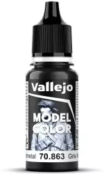 Vallejo: 70.863 - Model Color - Metallic - Gunmetal (18 ml)