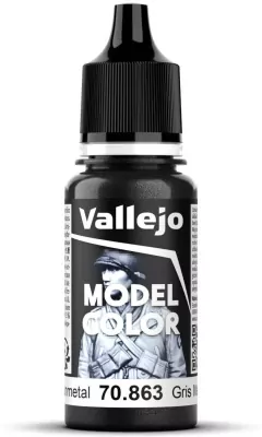Vallejo: 70.863 - Model Color - Metallic - Gunmetal (18 ml)
