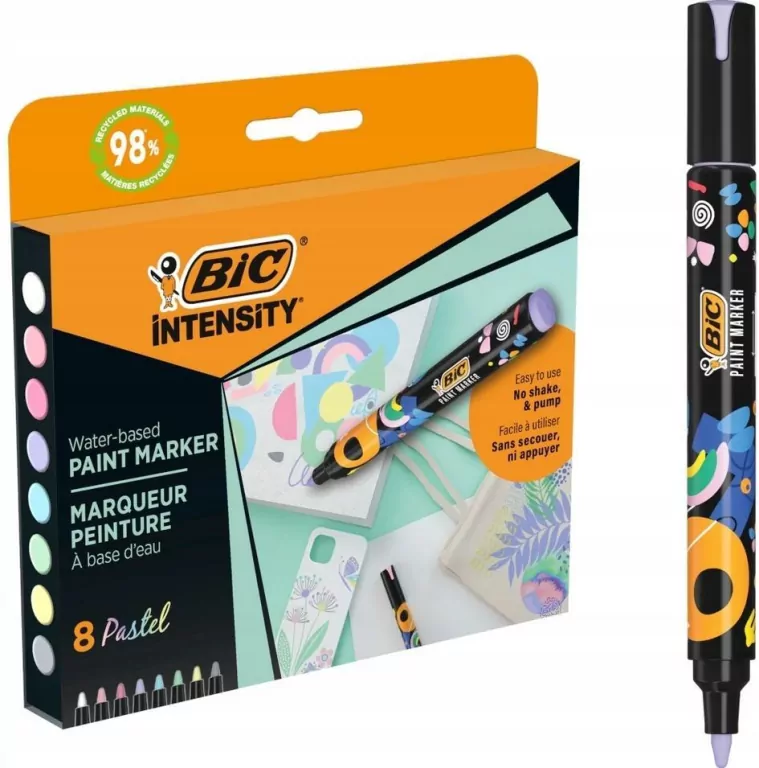 Markery akrylowe Intensity Pastel Paint mix 8szt - tantis.pl