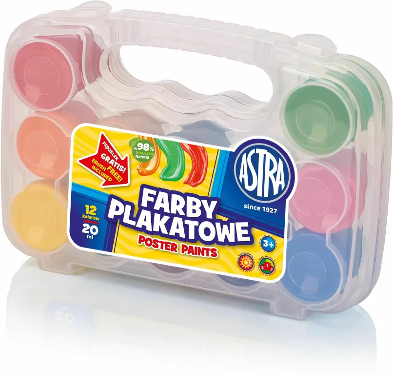 Farby plakatowe 12k/20ml - tantis.pl