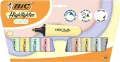 Zakreślacz Flat Pastel mix 10szt BIC - tantis.pl