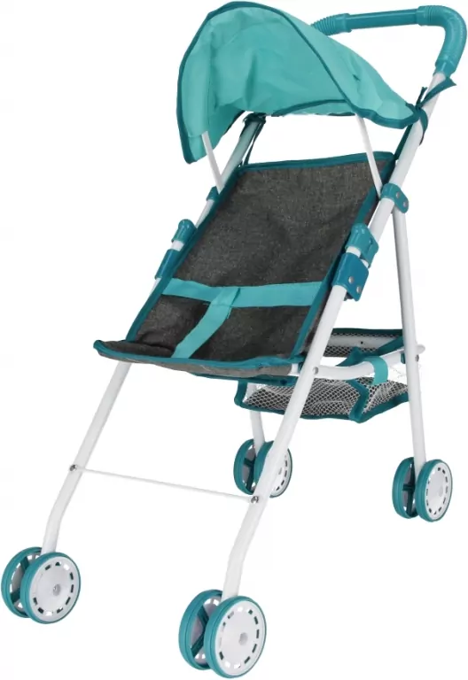 Mega Creative. Wózek spacerowy dla lalek metalowy, szary - tantis.pl