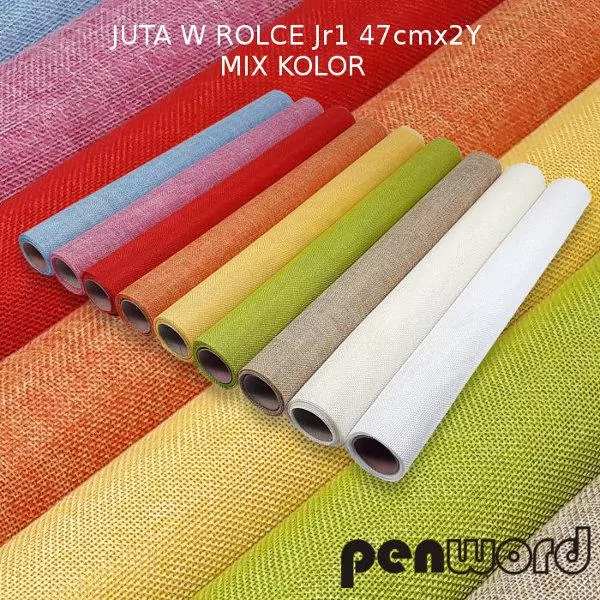 Juta w rolce kolorowa 47x182cm. Mix - tantis.pl