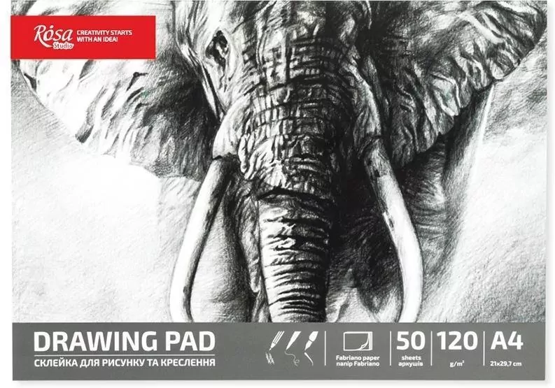 Szkicownik A4/50K 120g Słoń - tantis.pl