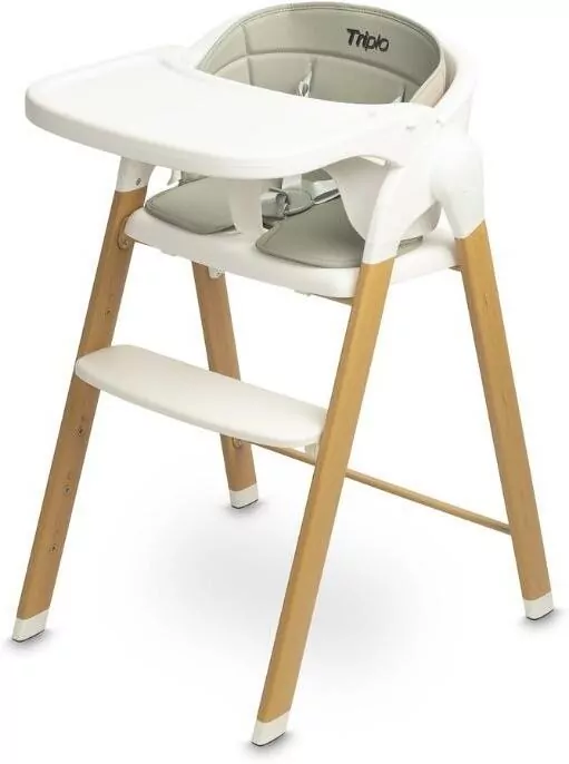 Caretero Krzesełko do karmienia Triplo grey - tantis.pl