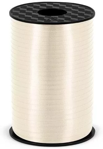 Wstążka plastikowa jasna kremowa 5mmx225m - tantis.pl