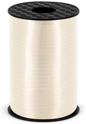 Wstążka plastikowa jasna kremowa 5mmx225m