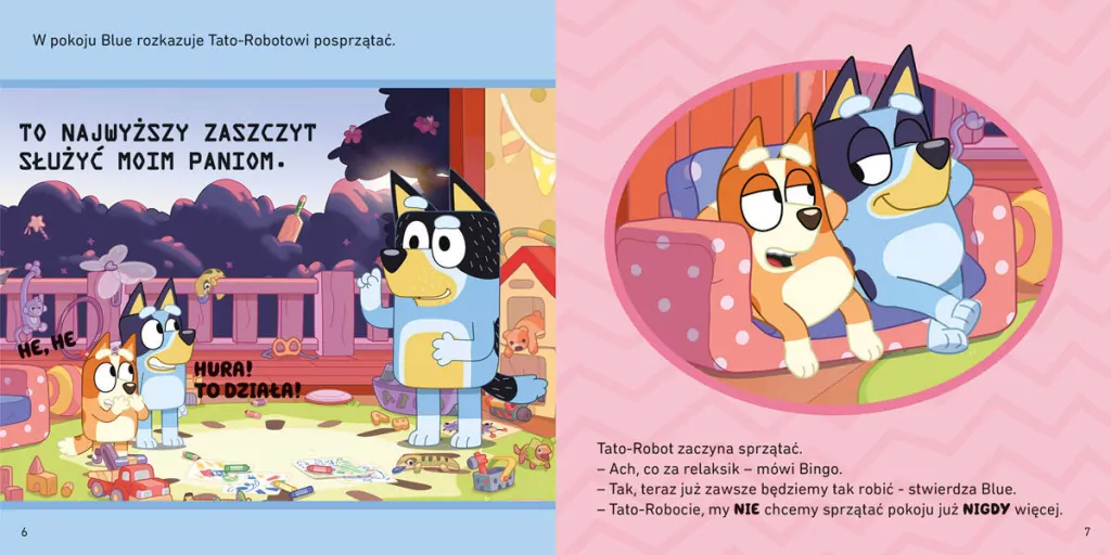 Tato-robot. Moja czytanka. Bluey - tantis.pl