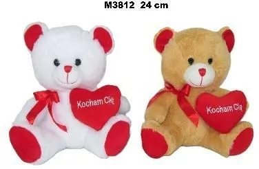 Misie z serduszkiem 24cm MIX - tantis.pl