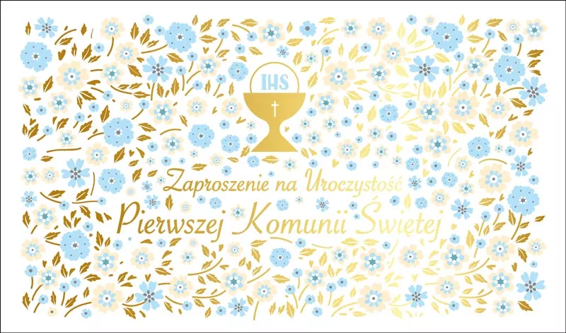 Zaproszenie. Komunia (5 szt.) - tantis.pl