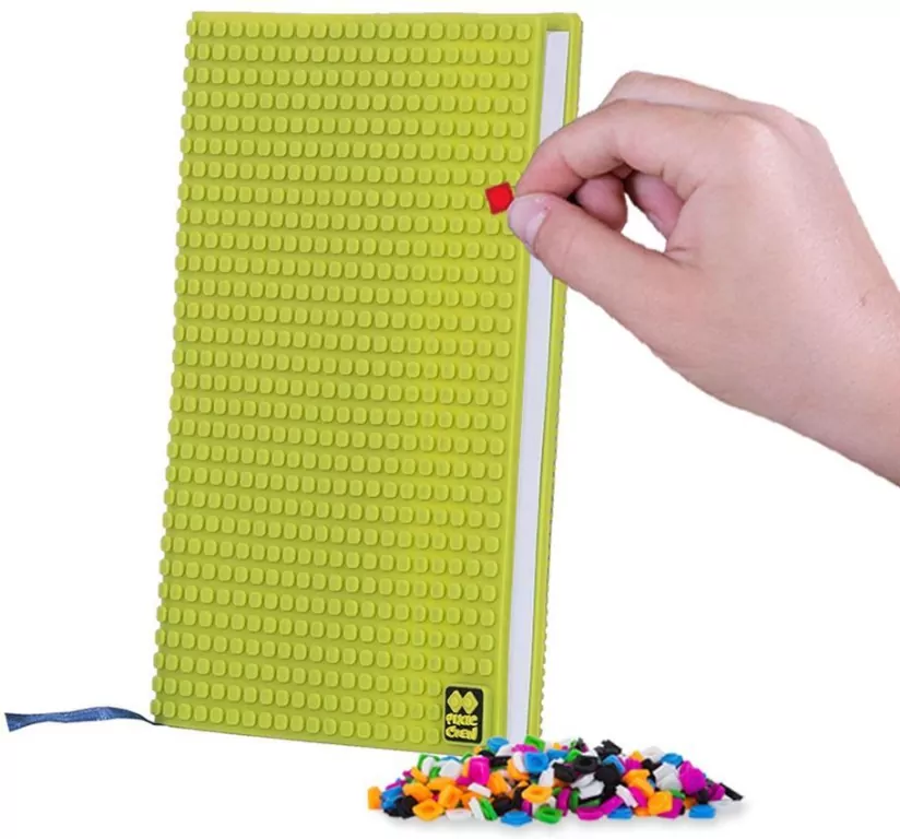 Zeszyt A5. Linia. Neonowy z żółtym panelem - tantis.pl