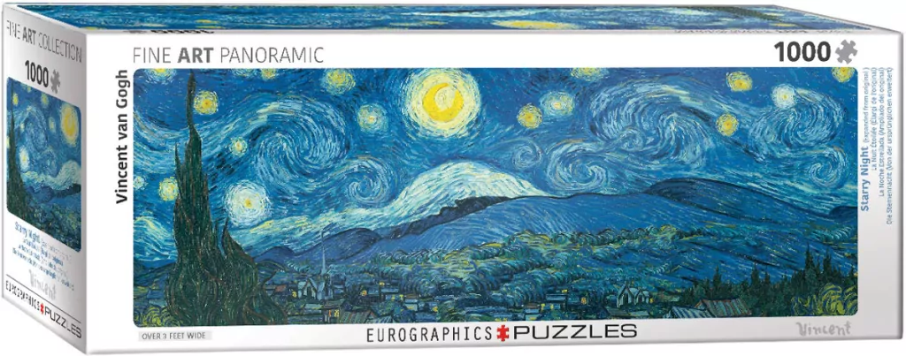 Puzzle 1000. Gwiaździsta noc Vincent van Gogh - tantis.pl