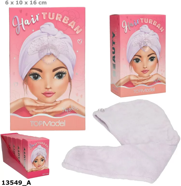 Turban do włosów Top Model BEAUTY&ME 13549A - tantis.pl