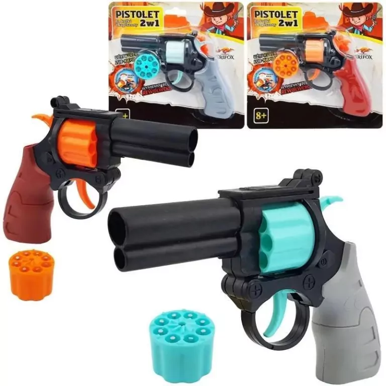 Pistolet na kapiszony i kulki MIX - tantis.pl