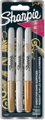 Markery met. kpl. złoty, srebrny i miedziany na blistrze, Sharpie