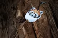 Breloczek odblaskowy. Origami. Czerwona panda - tantis.pl
