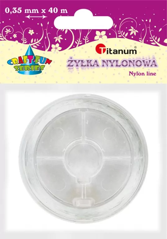 Żyłka nylonowa przezroczysta 0,35mm 40m - tantis.pl
